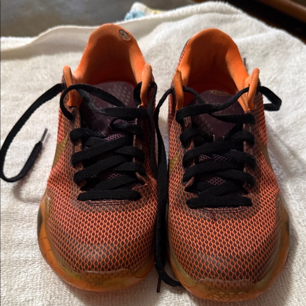 Nike Kids Sneakers - Orange and Black - Kobe 10 Silk